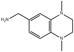 (1,4-DIMETHYL-1,2,3,4-TETRAHYDROQUINOXALIN-6-YL)METHYLAMINE Struktur