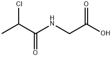 (2-クロロプロピオニル)アミノ酢酸 化学構造式