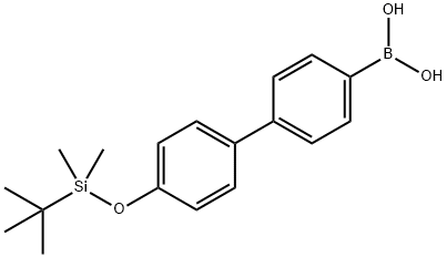 4-[4-(tert-Butyldimethylsilyloxy)phenyl]phenylboronic acid Struktur