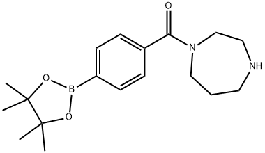 (1,4-DAZEPAN-1-YL)(4-(4,4,5,5-TETRAMETHYL-1,3,2-DIOXABOR, 850411-05-1, 结构式