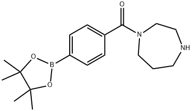 [1,4]DIAZEPAN-1-YL-[4-(4,4,5,5-TETRAMETHYL-[1,3,2]DIOXABOROLAN-2-YL)-PHENYL]-METHANONE Structure