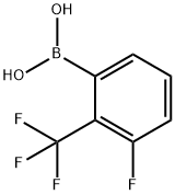 2-(TRIFLUOROMETHYL)-3-FLUORO-PHENYLBORONIC ACID Structure