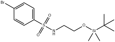 4-BROMO-N-[2-(TBDMSO)ETHYL]BENZENESULFONAMIDE 化学構造式