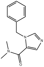 N, N-二甲基-1-苄基-1H-咪唑-5-甲酰胺, 850429-56-0, 结构式