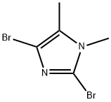 2,4-ジブロモ-1,5-ジメチル-1H-イミダゾール 化学構造式
