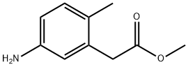 甲基2 - (5 - 氨基-2 - 甲基苯基)乙酸甲酯, 850449-93-3, 结构式