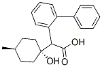 alpha-(1-Hydroxy-4-methylcyclohexyl)-biphenylacetic acid, trans-(+)- 结构式