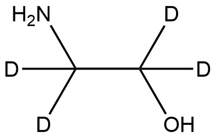 エタノール-1,1,2,2-D4-アミン 化学構造式