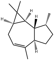 (1aalpha,4aalpha,7alpha,7abeta,7balpha)-(-)-1a,2,4a,5,6,7,7a,7b-octahydro-1,1,4,7-tetramethyl-1H-cycloprop[e]azulene 结构式