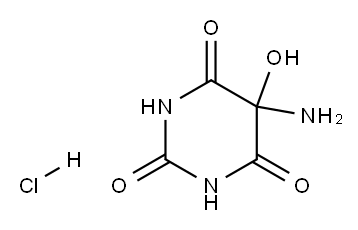 2,4,6(1H,3H,5H)-Pyrimidinetrione, 5-amino-5-hydroxy-, monohydrochlorid e 结构式