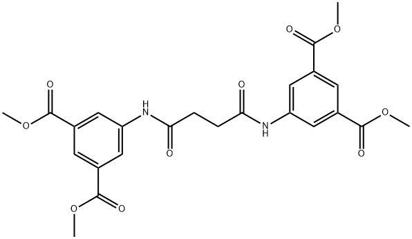 tetramethyl 5,5'-[(1,4-dioxo-1,4-butanediyl)diimino]bisisophthalate Struktur