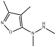 Isoxazole, 5-(1,2-dimethylhydrazino)-3,4-dimethyl- (9CI) Structure