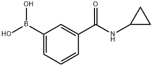 3-环丙氨基羰基苯硼酸,850567-23-6,结构式