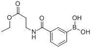 3-(3-ETHOXY-3-OXOPROPYLCARBAMOYL)PHENYLBORONIC ACID Struktur