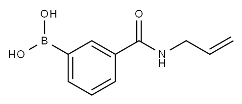 3-烯丙基甲酰氨苯基硼酸,850567-29-2,结构式