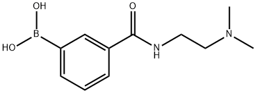 3-(2-(二甲基氨基)乙基氨甲酰基)苯基硼酸,850567-31-6,结构式