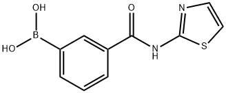 3-(2-噻唑基)甲酰氨苯基硼酸,850567-34-9,结构式