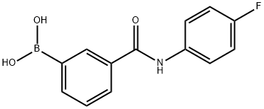 3-(4-FLUOROPHENYL)AMINOCARBONYLPHENYLBORONIC ACID Structure