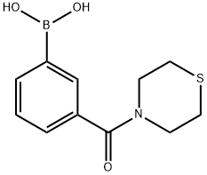 3-(硫代吗啉-4-羰基)苯基硼酸,850567-37-2,结构式