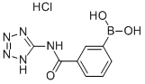 3-(1H-TETRAZOL-5-YL-CARBAMOYL)BENZENEBORONIC ACID, HCL 化学構造式