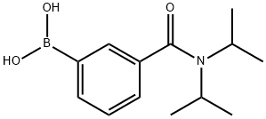 3-(二异丙基氨甲酰基)苯基硼酸 结构式