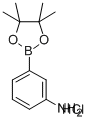 3-AMINOBENZENEBORONIC ACID, PINACOL ESTER HYDROCHLORIDE 化学構造式