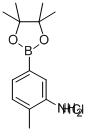 3-AMINO-4-METHYLPHENYLBORONIC ACID, PINACOL ESTER, HCL 化学構造式