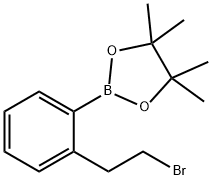 2-(2-BROMOETHYL)BENZENEBORONIC ACID, PINACOL ESTER Structure