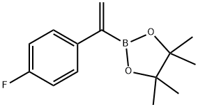 1-(4-FLUOROPHENYL)VINYLBORONIC ACID, PINACOL ESTER Struktur