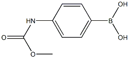 4-(METHOXYCARBONYLAMINO)BENZENEBORONIC ACID Struktur