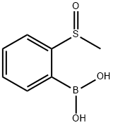 2-甲基亚磺酰苯基硼酸, 850567-97-4, 结构式