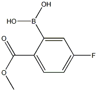 5-FLUORO-2-METHOXYCARBONYLPHENYLBORONIC ACID Struktur