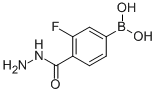 3-氟-4-肼基羰基苯硼酸 结构式