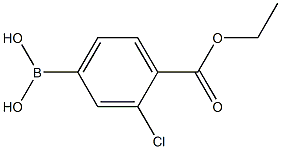 4-乙氧羰基-3-氯苯基硼酸,850568-11-5,结构式