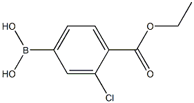 (3-CHLORO-4-ETHOXYCARBONYL)BENZENEBORONIC ACID Structure