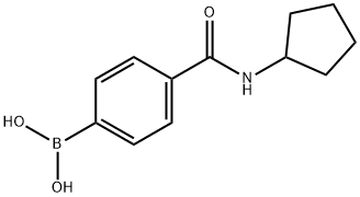 4-(CYCLOPENTYLAMINOCARBONYL)PHENYLBORONIC ACID 化学構造式