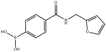 4-(糠基甲酰氨)苯基硼酸,850568-18-2,结构式
