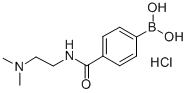 4-(2-(DIMETHYLAMINO)ETHYLCARBAMOYL)PHENYLBORONIC ACID, HCL 化学構造式