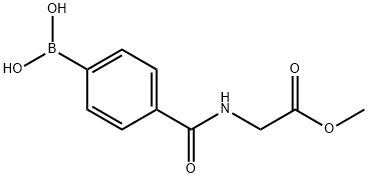 (4-硼苯甲酰氨基)乙酸甲酯, 850568-24-0, 结构式