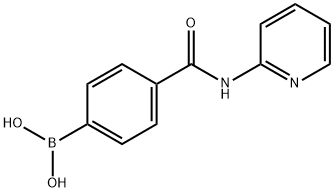 4-(PYRIDIN-2-YL)AMINOCARBONYLPHENYLBORONIC ACID 化学構造式