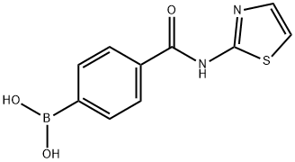 4-(2-THIAZOLYL)AMINOCARBONYLPHENYLBORONIC ACID Structure