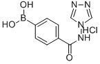 4-((4H-1,2,4-三唑-4-基)氨甲酰基)苯基硼酸盐酸盐, 850568-29-5, 结构式