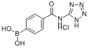 4-(1H-TETRAZOL-5-YL-CARBAMOYL)BENZENEBORONIC ACID, HCL Structure
