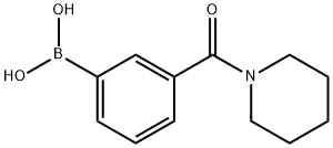3-(哌啶-1-羰基)苯基硼酸,850568-34-2,结构式