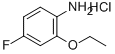 2-ETHOXY-4-FLUORO-PHENYLAMINE HYDROCHLORIDE 化学構造式