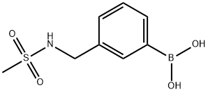 (3-METHANESULFONYLAMINOMETHYL)BENZENEBORONIC ACID 化学構造式