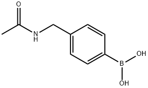 (4-ACETAMIDOMETHYLPHENYL)BORONIC ACID Structure