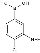 3-氨基-4-氯苯基硼酸盐酸盐,850568-45-5,结构式