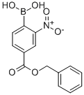 (4-BENZYLOXYCARBONYL-2-NITRO)BENZENEBORONIC ACID Struktur