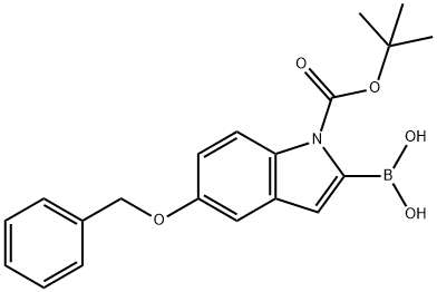 5-BENZYLOXY-1-BOC-INDOLE-2-BORONIC ACID Struktur